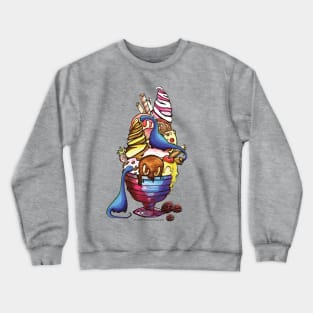 Dinosaur Ice Cream Crewneck Sweatshirt